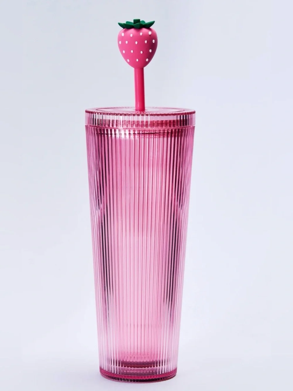 Syarbucks ❗️LIMITED EDITION❗️Pink Drink Strawberry Tumbler with Straw Topper